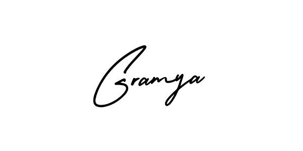 if you are searching for the best signature style for your name Gramya. so please give up your signature search. here we have designed multiple signature styles  using AmerikaSignatureDemo-Regular. Gramya signature style 3 images and pictures png