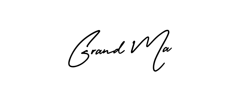 Make a beautiful signature design for name Grand Ma. With this signature (AmerikaSignatureDemo-Regular) style, you can create a handwritten signature for free. Grand Ma signature style 3 images and pictures png