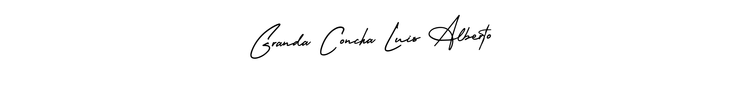 Use a signature maker to create a handwritten signature online. With this signature software, you can design (AmerikaSignatureDemo-Regular) your own signature for name Granda Concha Luis Alberto. Granda Concha Luis Alberto signature style 3 images and pictures png