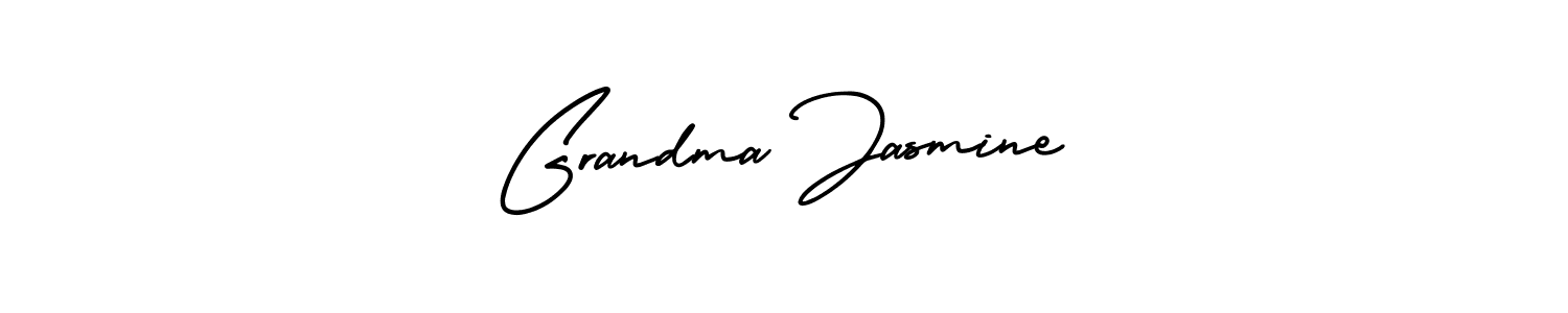 Also You can easily find your signature by using the search form. We will create Grandma Jasmine name handwritten signature images for you free of cost using AmerikaSignatureDemo-Regular sign style. Grandma Jasmine signature style 3 images and pictures png