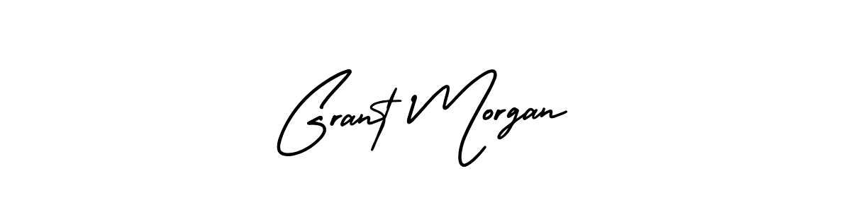 How to make Grant Morgan name signature. Use AmerikaSignatureDemo-Regular style for creating short signs online. This is the latest handwritten sign. Grant Morgan signature style 3 images and pictures png