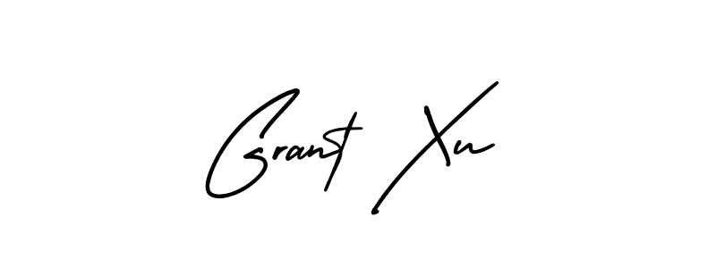 Grant Xu stylish signature style. Best Handwritten Sign (AmerikaSignatureDemo-Regular) for my name. Handwritten Signature Collection Ideas for my name Grant Xu. Grant Xu signature style 3 images and pictures png