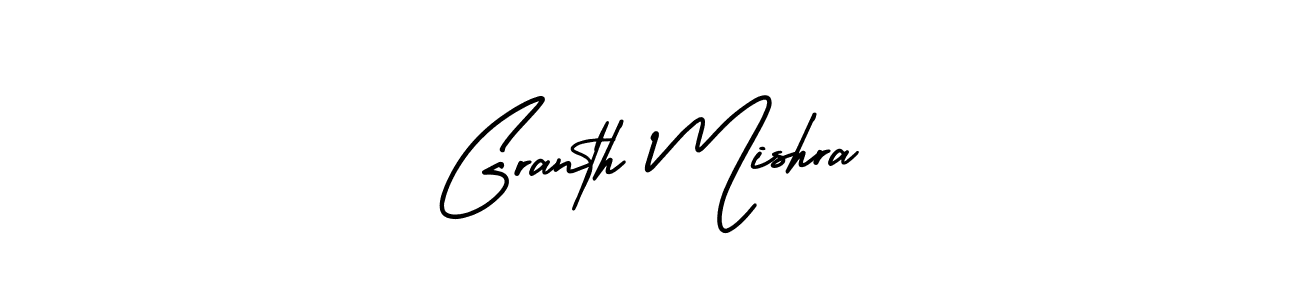 Similarly AmerikaSignatureDemo-Regular is the best handwritten signature design. Signature creator online .You can use it as an online autograph creator for name Granth Mishra. Granth Mishra signature style 3 images and pictures png