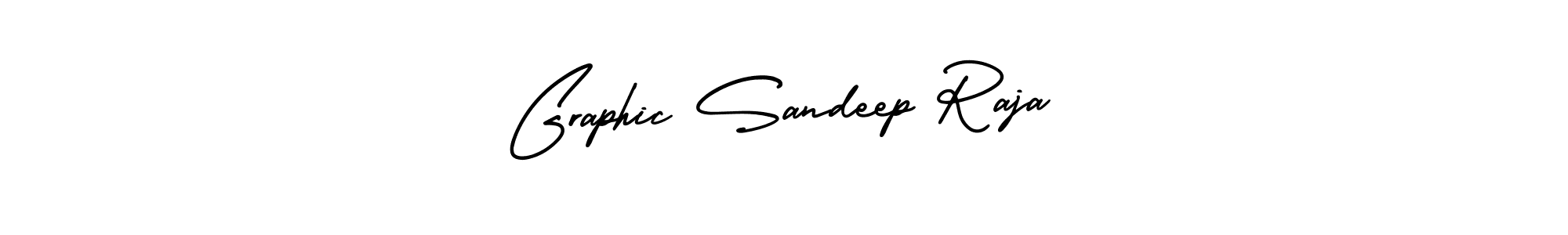 You should practise on your own different ways (AmerikaSignatureDemo-Regular) to write your name (Graphic Sandeep Raja) in signature. don't let someone else do it for you. Graphic Sandeep Raja signature style 3 images and pictures png