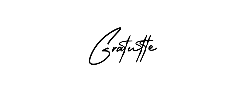 Gratutte stylish signature style. Best Handwritten Sign (AmerikaSignatureDemo-Regular) for my name. Handwritten Signature Collection Ideas for my name Gratutte. Gratutte signature style 3 images and pictures png