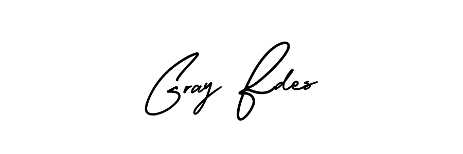 Create a beautiful signature design for name Gray Fdes. With this signature (AmerikaSignatureDemo-Regular) fonts, you can make a handwritten signature for free. Gray Fdes signature style 3 images and pictures png