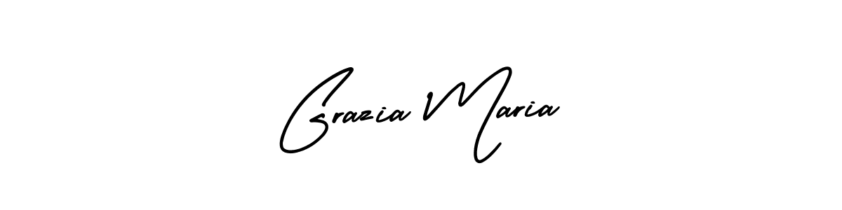 Use a signature maker to create a handwritten signature online. With this signature software, you can design (AmerikaSignatureDemo-Regular) your own signature for name Grazia Maria. Grazia Maria signature style 3 images and pictures png