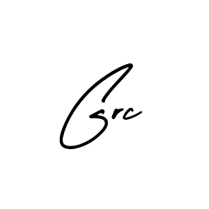 How to make Grc name signature. Use AmerikaSignatureDemo-Regular style for creating short signs online. This is the latest handwritten sign. Grc signature style 3 images and pictures png