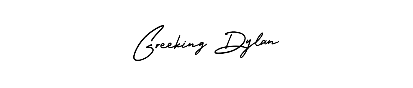 Design your own signature with our free online signature maker. With this signature software, you can create a handwritten (AmerikaSignatureDemo-Regular) signature for name Greeking Dylan. Greeking Dylan signature style 3 images and pictures png