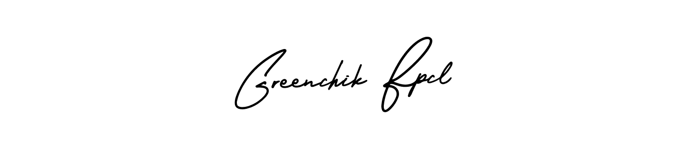 How to make Greenchik Fpcl name signature. Use AmerikaSignatureDemo-Regular style for creating short signs online. This is the latest handwritten sign. Greenchik Fpcl signature style 3 images and pictures png