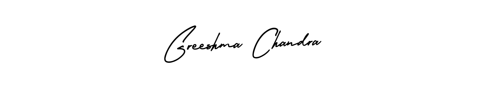 Similarly AmerikaSignatureDemo-Regular is the best handwritten signature design. Signature creator online .You can use it as an online autograph creator for name Greeshma Chandra. Greeshma Chandra signature style 3 images and pictures png