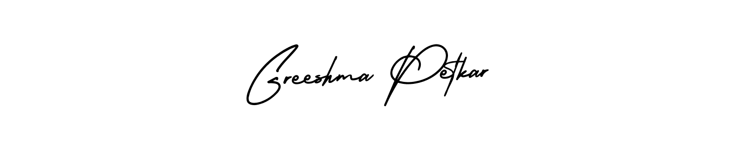 if you are searching for the best signature style for your name Greeshma Petkar. so please give up your signature search. here we have designed multiple signature styles  using AmerikaSignatureDemo-Regular. Greeshma Petkar signature style 3 images and pictures png