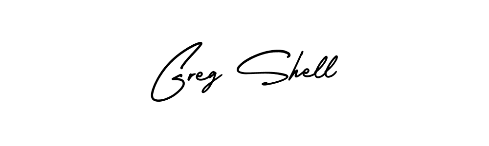 Greg Shell stylish signature style. Best Handwritten Sign (AmerikaSignatureDemo-Regular) for my name. Handwritten Signature Collection Ideas for my name Greg Shell. Greg Shell signature style 3 images and pictures png