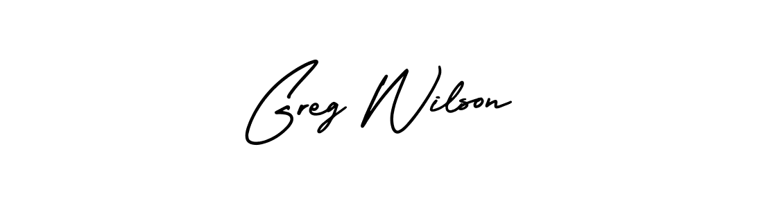 Use a signature maker to create a handwritten signature online. With this signature software, you can design (AmerikaSignatureDemo-Regular) your own signature for name Greg Wilson. Greg Wilson signature style 3 images and pictures png