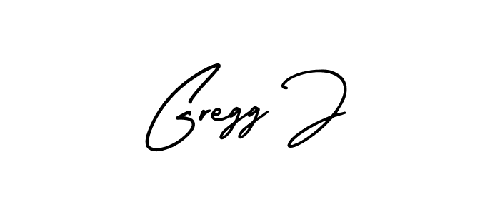 Design your own signature with our free online signature maker. With this signature software, you can create a handwritten (AmerikaSignatureDemo-Regular) signature for name Gregg J. Gregg J signature style 3 images and pictures png