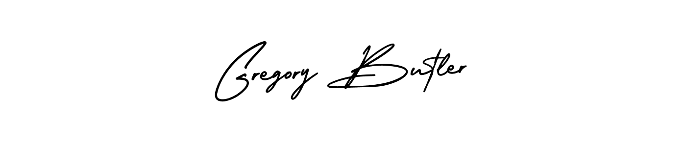 The best way (AmerikaSignatureDemo-Regular) to make a short signature is to pick only two or three words in your name. The name Gregory Butler include a total of six letters. For converting this name. Gregory Butler signature style 3 images and pictures png
