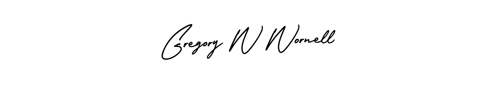 How to make Gregory W Wornell signature? AmerikaSignatureDemo-Regular is a professional autograph style. Create handwritten signature for Gregory W Wornell name. Gregory W Wornell signature style 3 images and pictures png
