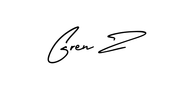Check out images of Autograph of Gren Z name. Actor Gren Z Signature Style. AmerikaSignatureDemo-Regular is a professional sign style online. Gren Z signature style 3 images and pictures png