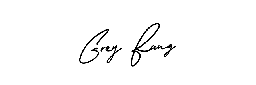 Grey Fang stylish signature style. Best Handwritten Sign (AmerikaSignatureDemo-Regular) for my name. Handwritten Signature Collection Ideas for my name Grey Fang. Grey Fang signature style 3 images and pictures png