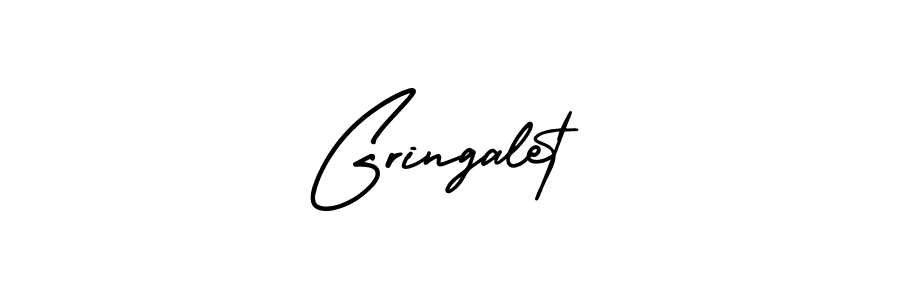 Design your own signature with our free online signature maker. With this signature software, you can create a handwritten (AmerikaSignatureDemo-Regular) signature for name Gringalet. Gringalet signature style 3 images and pictures png