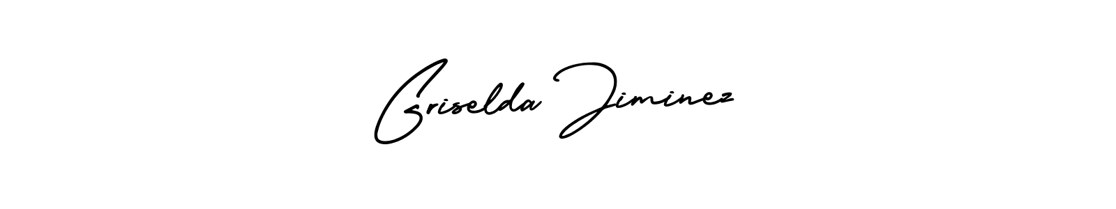 The best way (AmerikaSignatureDemo-Regular) to make a short signature is to pick only two or three words in your name. The name Griselda Jiminez include a total of six letters. For converting this name. Griselda Jiminez signature style 3 images and pictures png