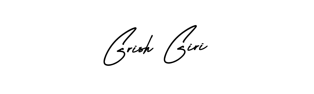 Design your own signature with our free online signature maker. With this signature software, you can create a handwritten (AmerikaSignatureDemo-Regular) signature for name Grish Giri. Grish Giri signature style 3 images and pictures png