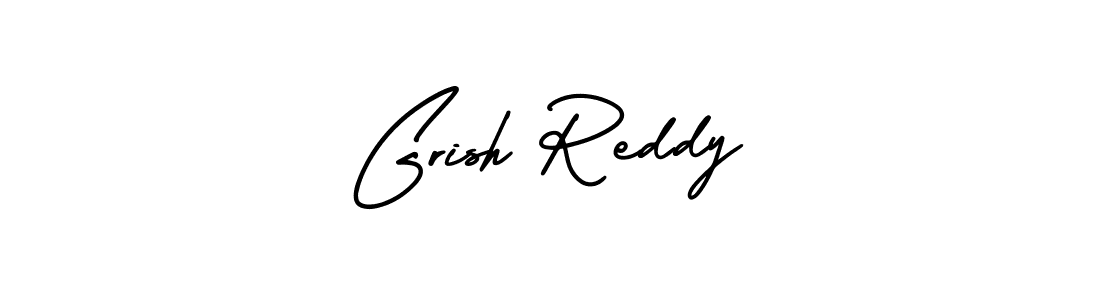 Make a short Grish Reddy signature style. Manage your documents anywhere anytime using AmerikaSignatureDemo-Regular. Create and add eSignatures, submit forms, share and send files easily. Grish Reddy signature style 3 images and pictures png