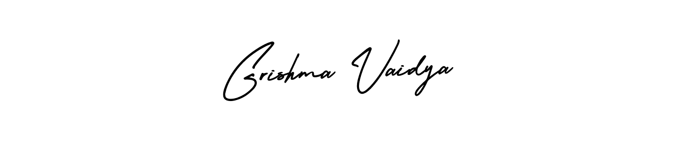 if you are searching for the best signature style for your name Grishma Vaidya. so please give up your signature search. here we have designed multiple signature styles  using AmerikaSignatureDemo-Regular. Grishma Vaidya signature style 3 images and pictures png