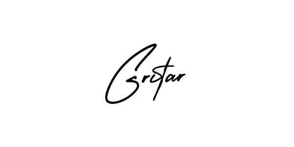 The best way (AmerikaSignatureDemo-Regular) to make a short signature is to pick only two or three words in your name. The name Gritar include a total of six letters. For converting this name. Gritar signature style 3 images and pictures png