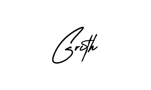 How to make Grith signature? AmerikaSignatureDemo-Regular is a professional autograph style. Create handwritten signature for Grith name. Grith signature style 3 images and pictures png