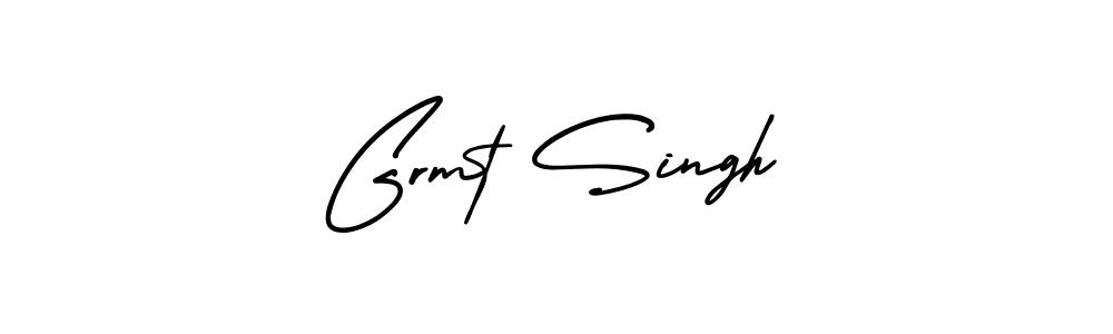 if you are searching for the best signature style for your name Grmt Singh. so please give up your signature search. here we have designed multiple signature styles  using AmerikaSignatureDemo-Regular. Grmt Singh signature style 3 images and pictures png