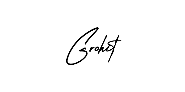 Design your own signature with our free online signature maker. With this signature software, you can create a handwritten (AmerikaSignatureDemo-Regular) signature for name Grohit. Grohit signature style 3 images and pictures png