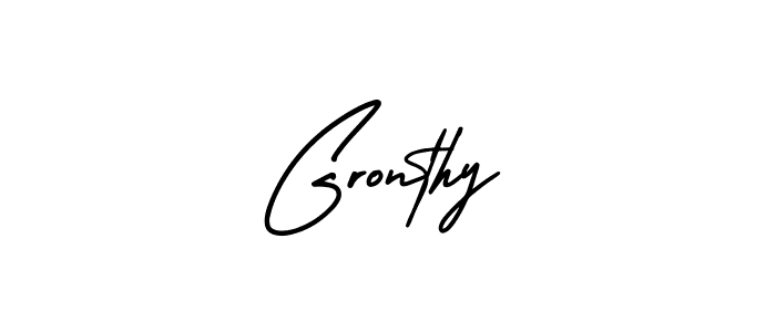 How to make Gronthy signature? AmerikaSignatureDemo-Regular is a professional autograph style. Create handwritten signature for Gronthy name. Gronthy signature style 3 images and pictures png