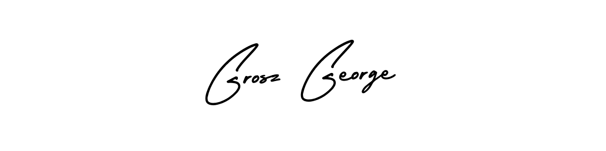 How to make Grosz George signature? AmerikaSignatureDemo-Regular is a professional autograph style. Create handwritten signature for Grosz George name. Grosz George signature style 3 images and pictures png