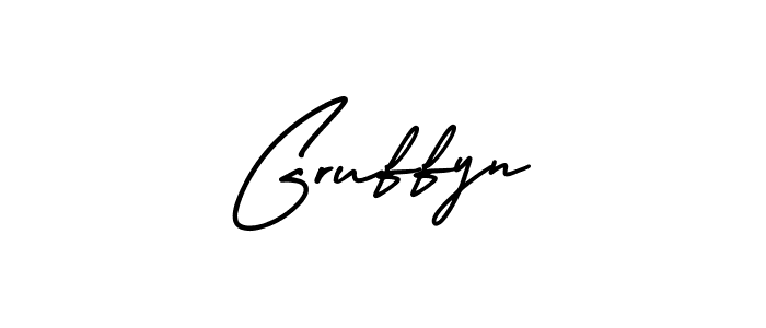 How to make Gruffyn signature? AmerikaSignatureDemo-Regular is a professional autograph style. Create handwritten signature for Gruffyn name. Gruffyn signature style 3 images and pictures png