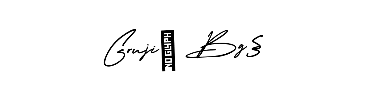 Create a beautiful signature design for name Grujić Bg§. With this signature (AmerikaSignatureDemo-Regular) fonts, you can make a handwritten signature for free. Grujić Bg§ signature style 3 images and pictures png