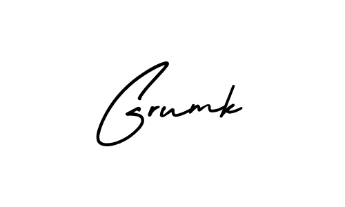 AmerikaSignatureDemo-Regular is a professional signature style that is perfect for those who want to add a touch of class to their signature. It is also a great choice for those who want to make their signature more unique. Get Grumk name to fancy signature for free. Grumk signature style 3 images and pictures png