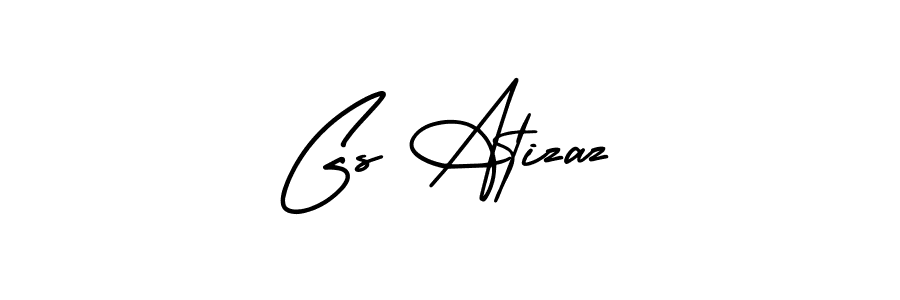 Also we have Gs Atizaz name is the best signature style. Create professional handwritten signature collection using AmerikaSignatureDemo-Regular autograph style. Gs Atizaz signature style 3 images and pictures png