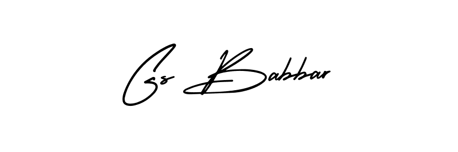 Use a signature maker to create a handwritten signature online. With this signature software, you can design (AmerikaSignatureDemo-Regular) your own signature for name Gs Babbar. Gs Babbar signature style 3 images and pictures png