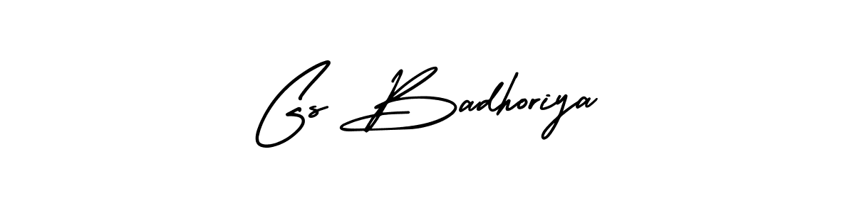 It looks lik you need a new signature style for name Gs Badhoriya. Design unique handwritten (AmerikaSignatureDemo-Regular) signature with our free signature maker in just a few clicks. Gs Badhoriya signature style 3 images and pictures png