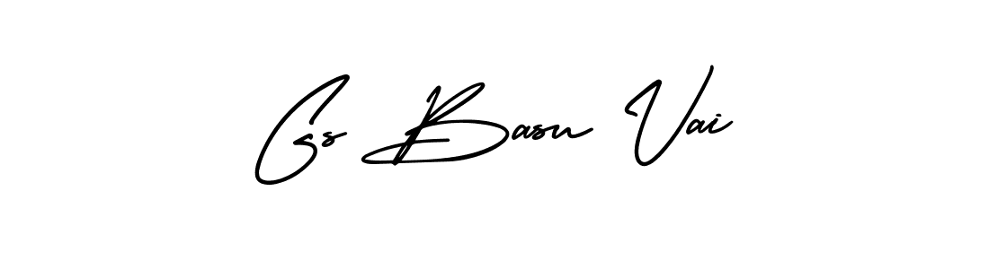 Use a signature maker to create a handwritten signature online. With this signature software, you can design (AmerikaSignatureDemo-Regular) your own signature for name Gs Basu Vai. Gs Basu Vai signature style 3 images and pictures png