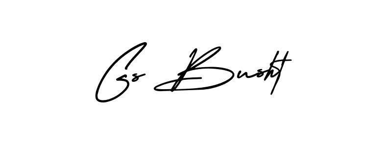 How to make Gs Busht signature? AmerikaSignatureDemo-Regular is a professional autograph style. Create handwritten signature for Gs Busht name. Gs Busht signature style 3 images and pictures png