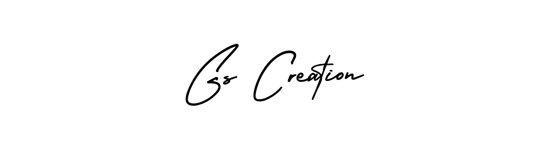 How to make Gs Creation signature? AmerikaSignatureDemo-Regular is a professional autograph style. Create handwritten signature for Gs Creation name. Gs Creation signature style 3 images and pictures png