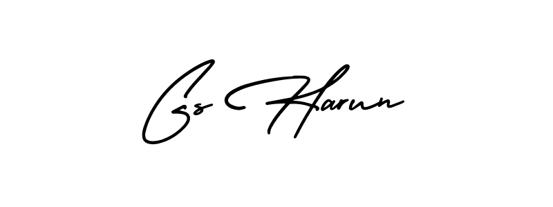 It looks lik you need a new signature style for name Gs Harun. Design unique handwritten (AmerikaSignatureDemo-Regular) signature with our free signature maker in just a few clicks. Gs Harun signature style 3 images and pictures png