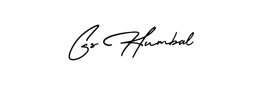 How to make Gs Humbal signature? AmerikaSignatureDemo-Regular is a professional autograph style. Create handwritten signature for Gs Humbal name. Gs Humbal signature style 3 images and pictures png