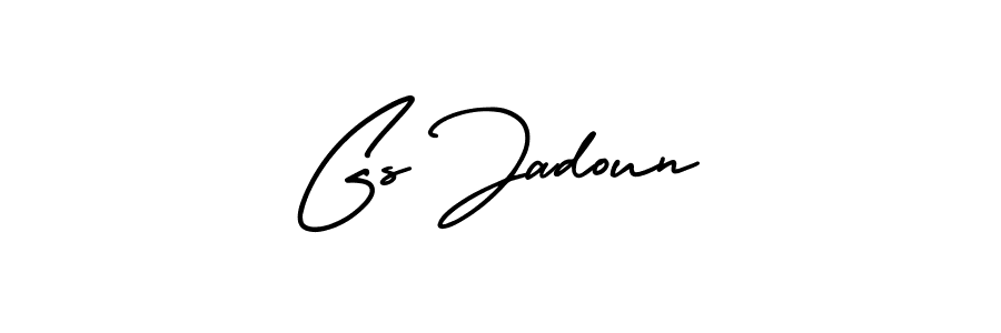 Create a beautiful signature design for name Gs Jadoun. With this signature (AmerikaSignatureDemo-Regular) fonts, you can make a handwritten signature for free. Gs Jadoun signature style 3 images and pictures png