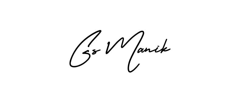 Also we have Gs Manik name is the best signature style. Create professional handwritten signature collection using AmerikaSignatureDemo-Regular autograph style. Gs Manik signature style 3 images and pictures png