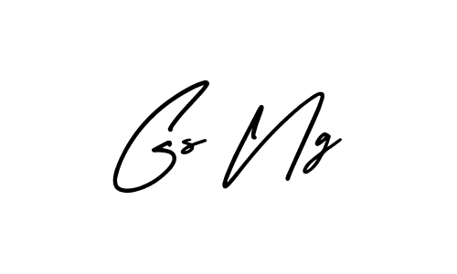 Gs Ng stylish signature style. Best Handwritten Sign (AmerikaSignatureDemo-Regular) for my name. Handwritten Signature Collection Ideas for my name Gs Ng. Gs Ng signature style 3 images and pictures png
