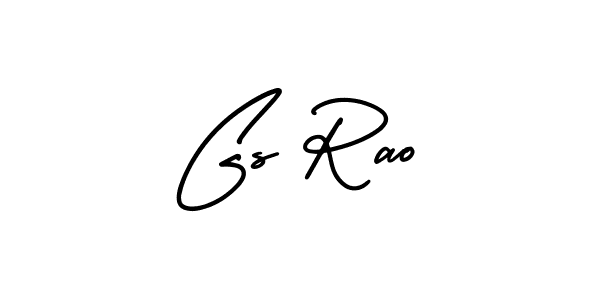 It looks lik you need a new signature style for name Gs Rao. Design unique handwritten (AmerikaSignatureDemo-Regular) signature with our free signature maker in just a few clicks. Gs Rao signature style 3 images and pictures png
