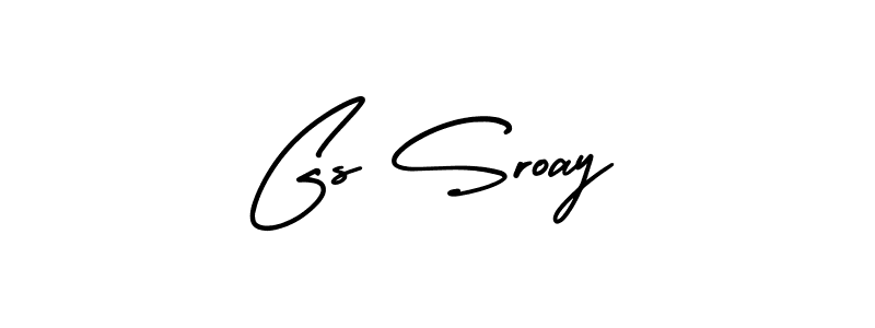 Design your own signature with our free online signature maker. With this signature software, you can create a handwritten (AmerikaSignatureDemo-Regular) signature for name Gs Sroay. Gs Sroay signature style 3 images and pictures png